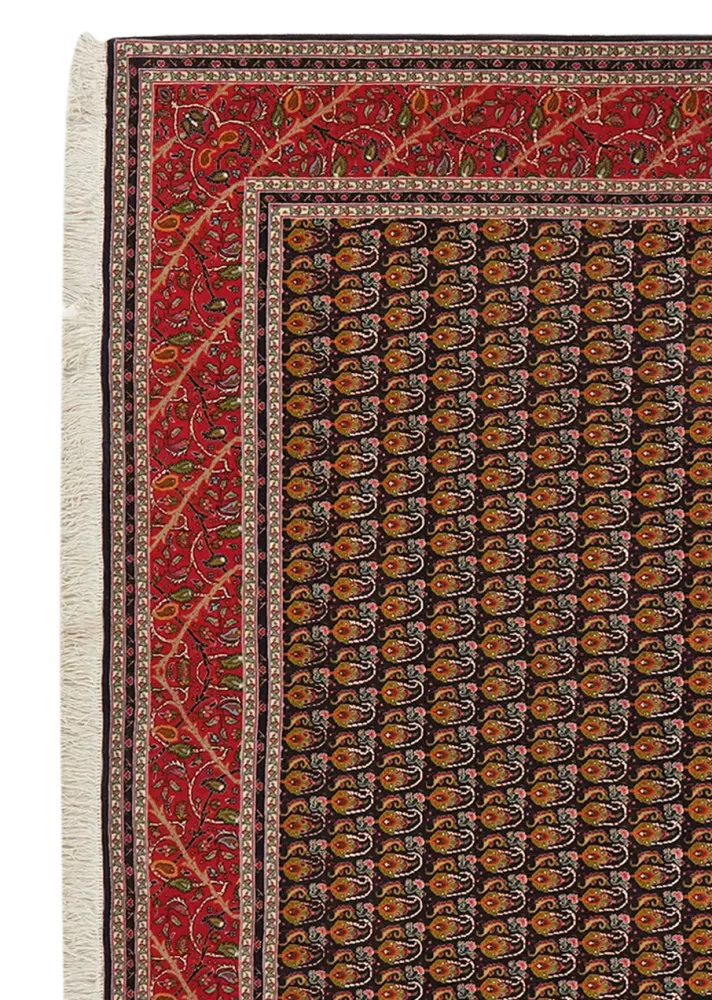 Vintage Teppich Tabriz 50 Raj bunt Naturmotive 202x200cm
