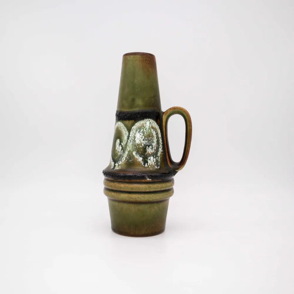 Vintage Vase Fat Lava von Scheurich 60er Jahre Design