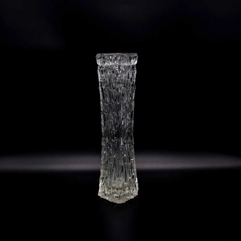 Vintage Vase von Oberglas Glas Texturierte Vase