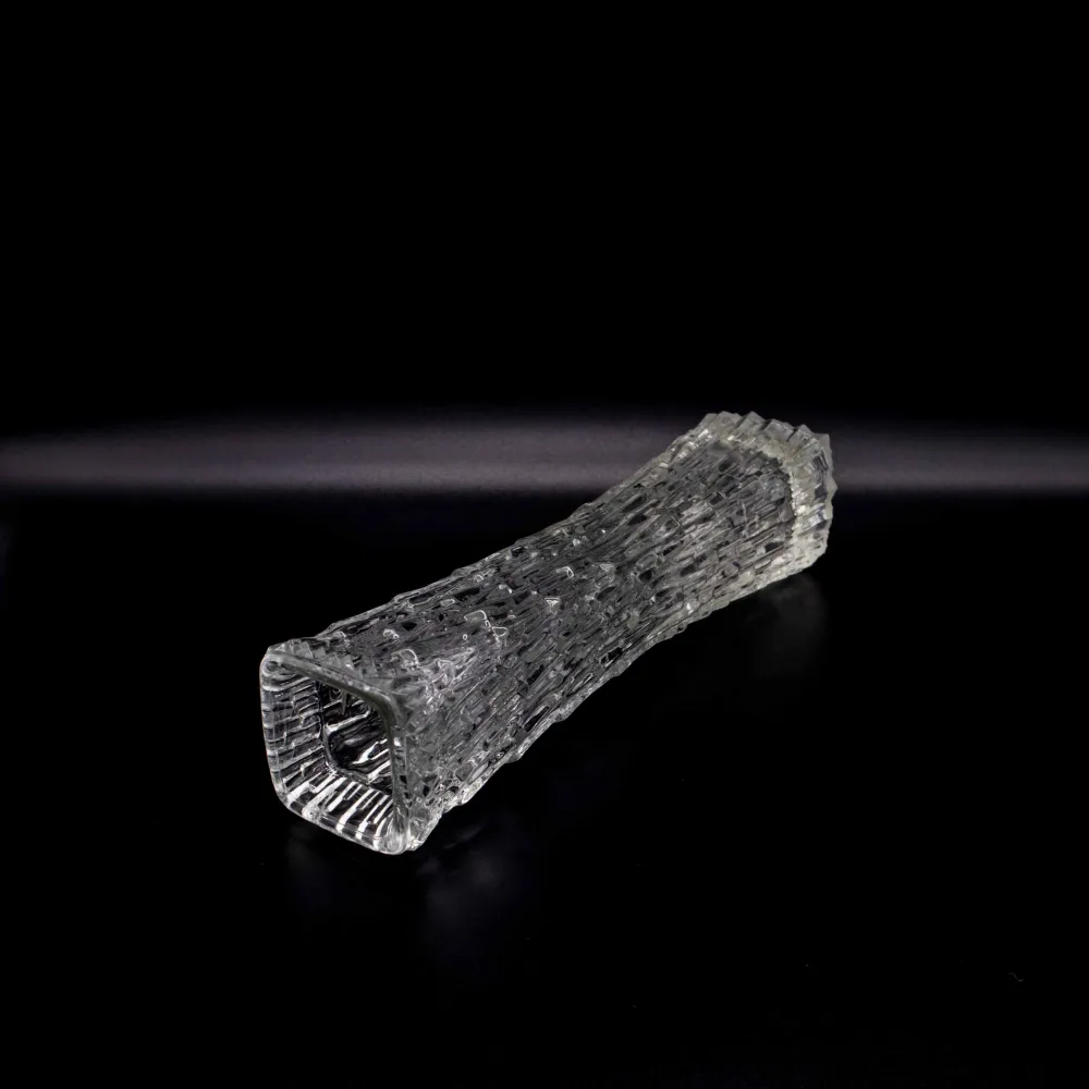 Vintage Vase von Oberglas Glas Texturierte Vase