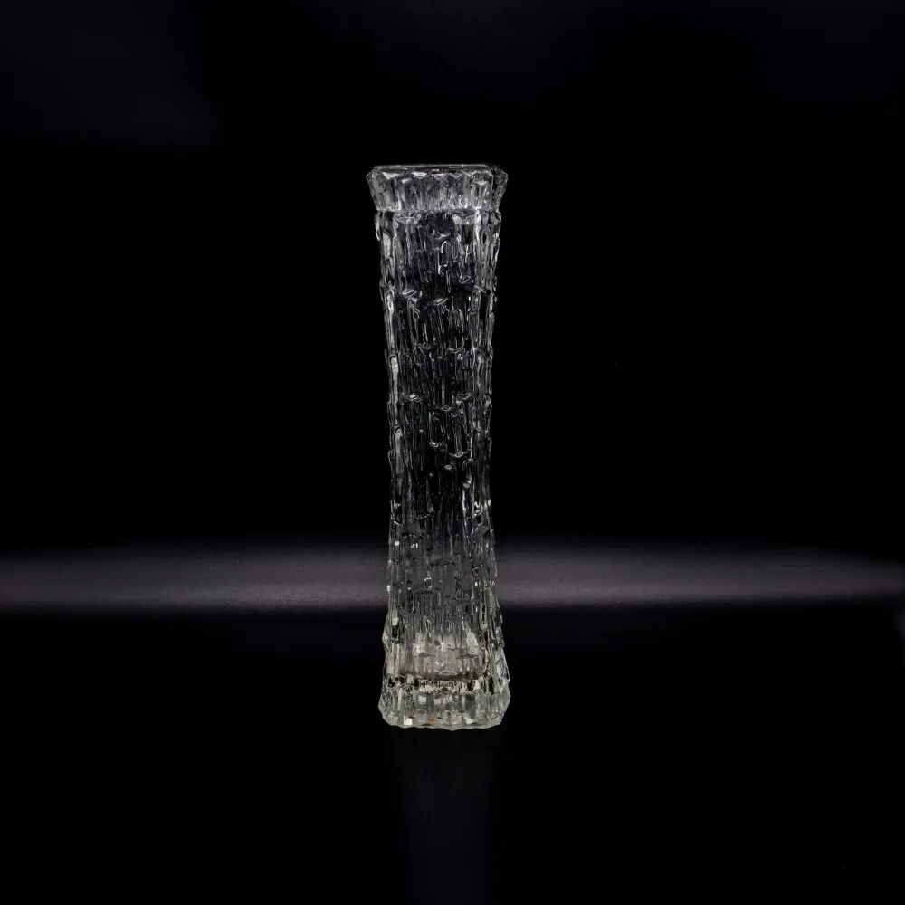 Vintage Vase von Oberglas Glas Texturierte Vase