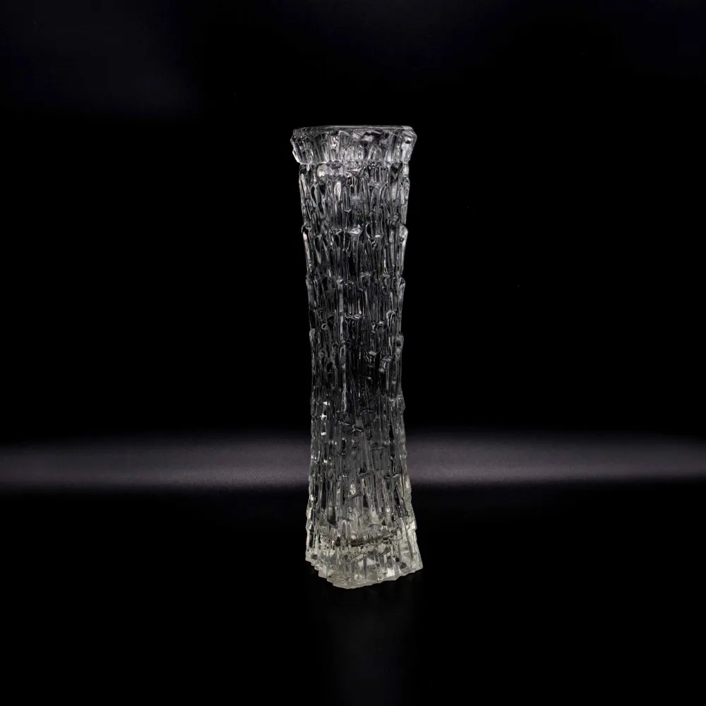 Vintage Vase von Oberglas Glas Texturierte Vase