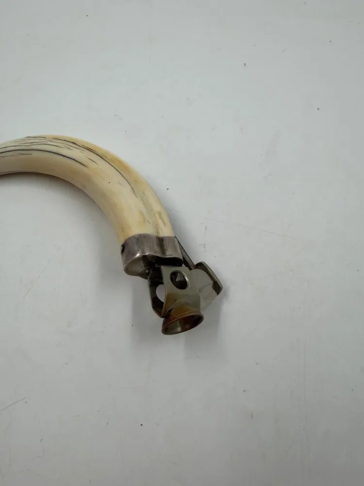 Vintage Zigarrenschneider mit Eberhorn-Griff seltenes Sammlerstück