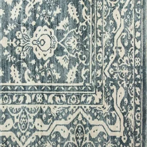 Viskose Teppich - 90 x 60 cm - minzgrün