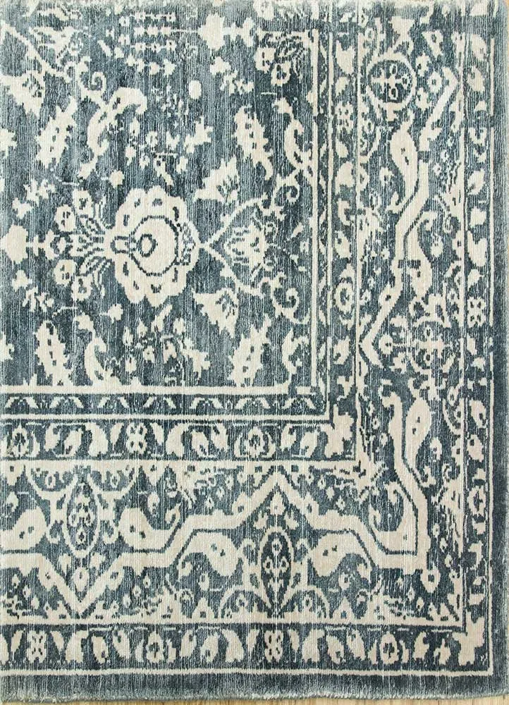Viskose Teppich - 90 x 60 cm - minzgrün