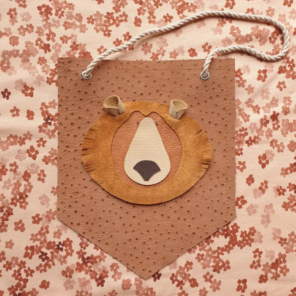 Wanddeko mit Grizzlybärenmotiv - Punkte