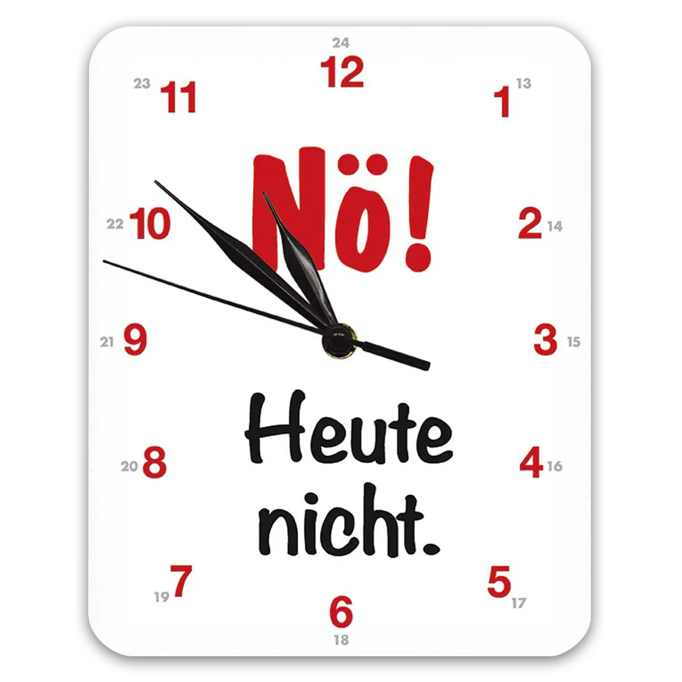 Wanduhr "Nö!"