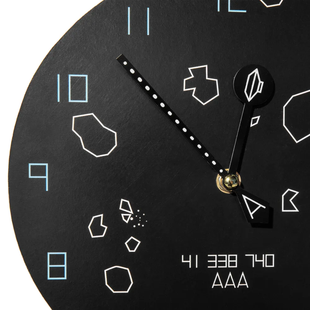 Wanduhr Asteroids
