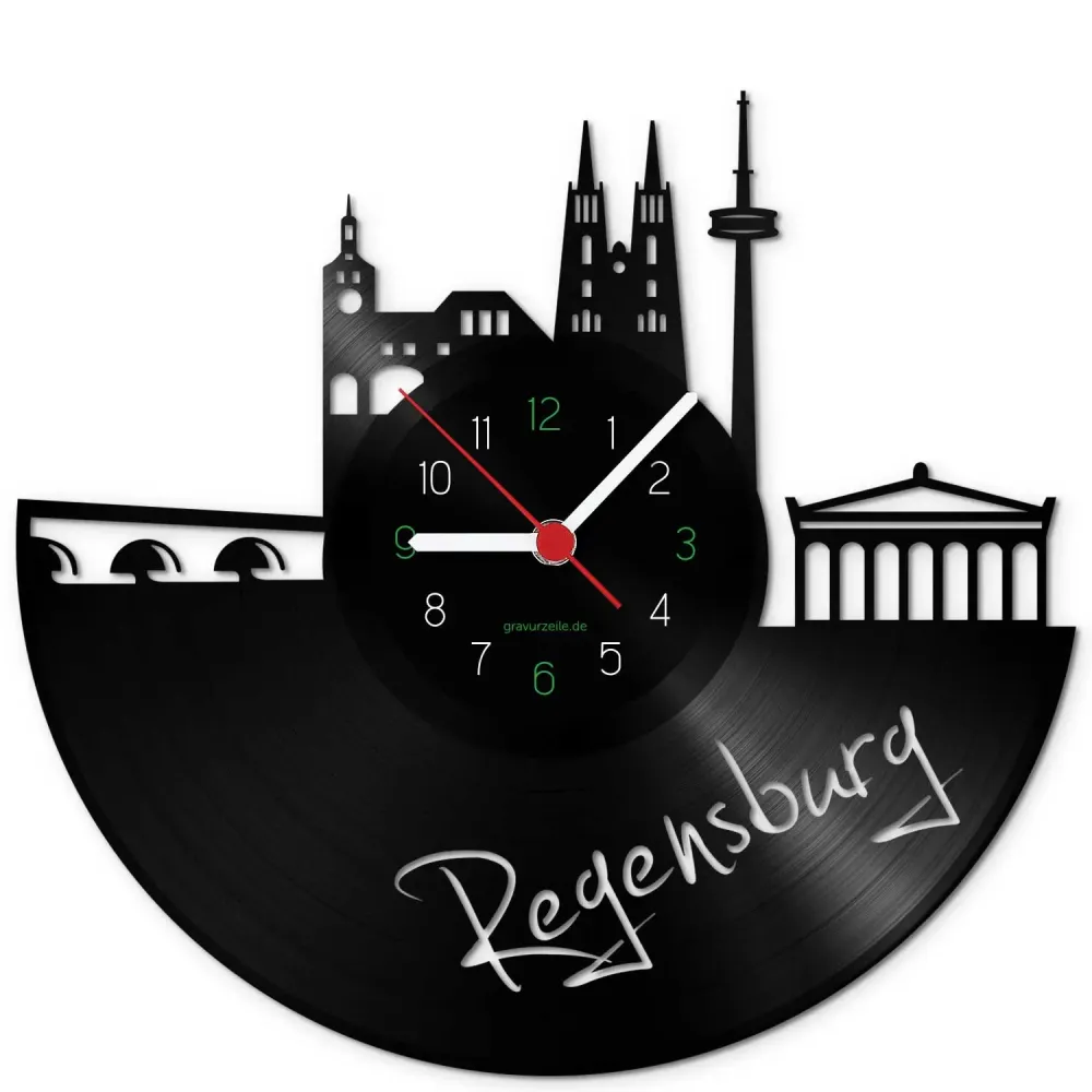 Wanduhr aus Vinyl Regensburg