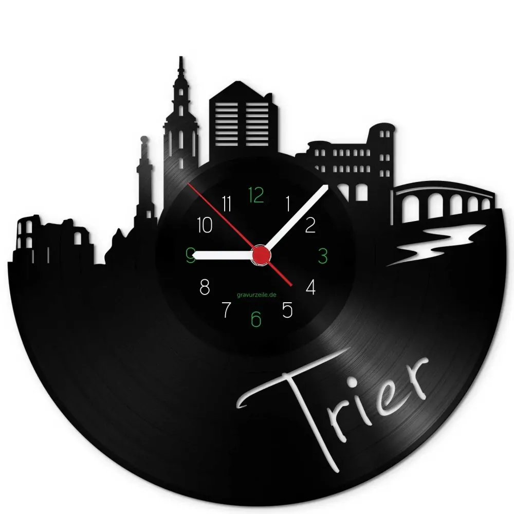 Wanduhr aus Vinyl Skyline Türkei