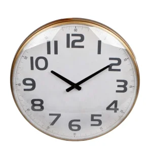 Wanduhr "Dresden" Messing Metall 43x6,5x43cm