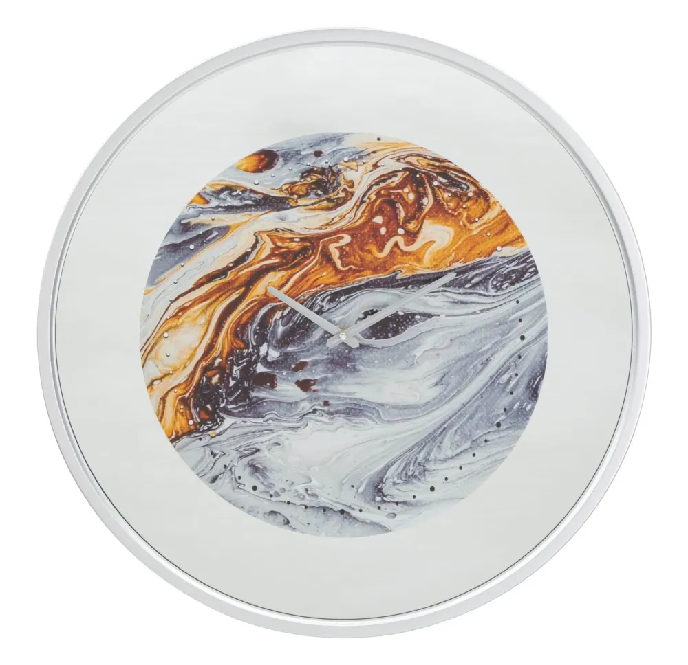 Wanduhr mit Marmormuster