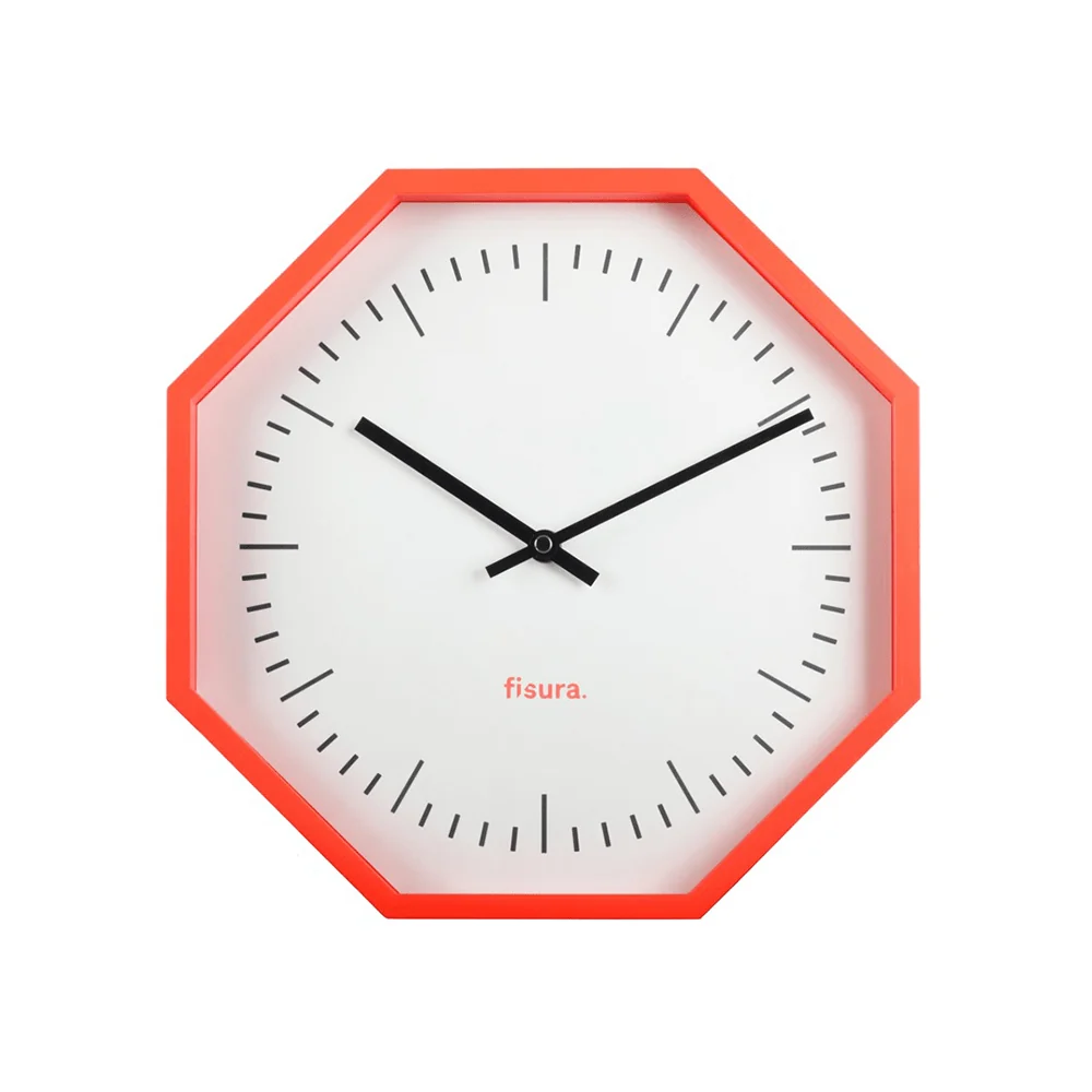 Wanduhr Oktagon Neon