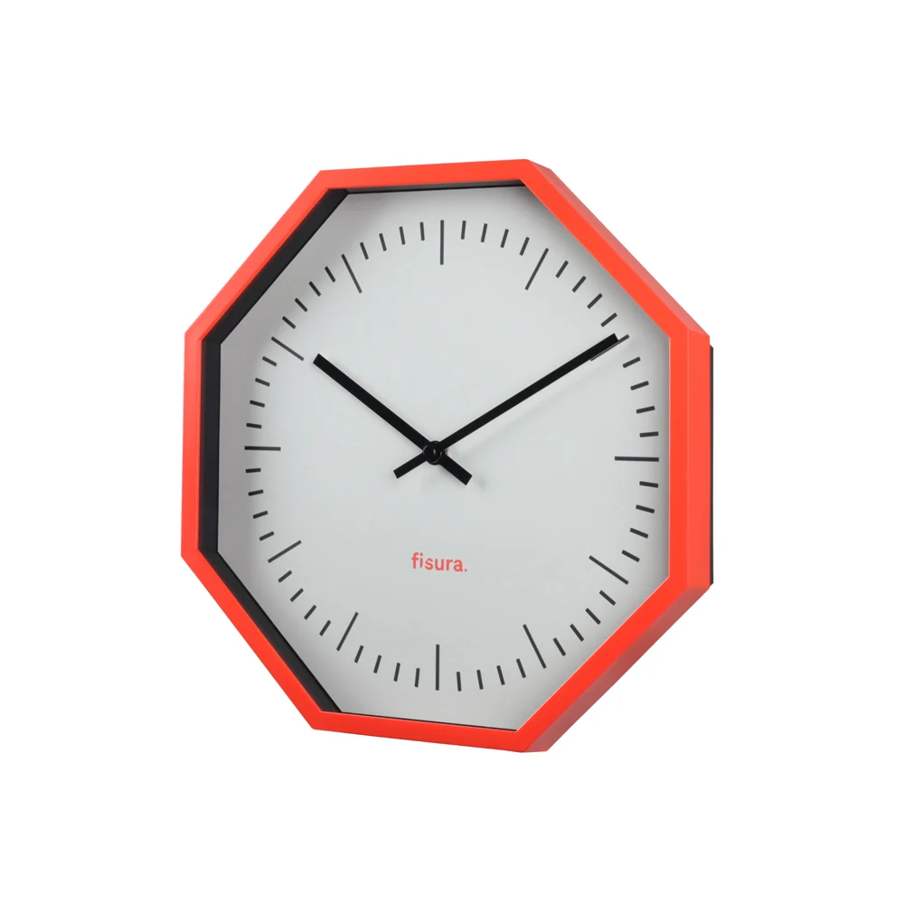 Wanduhr Oktagon Neon