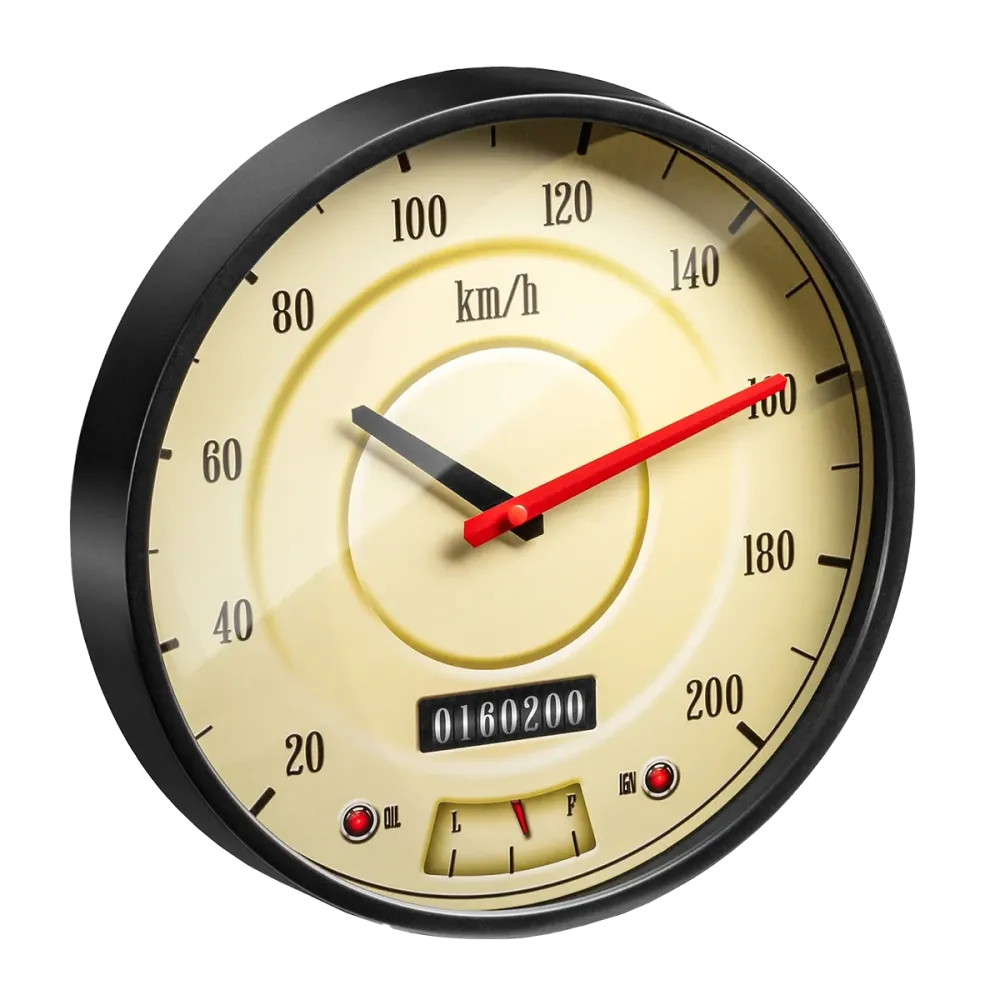 Wanduhr "SPEEDOMETER"