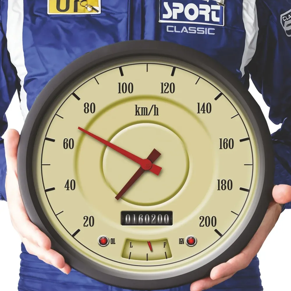 Wanduhr "SPEEDOMETER"