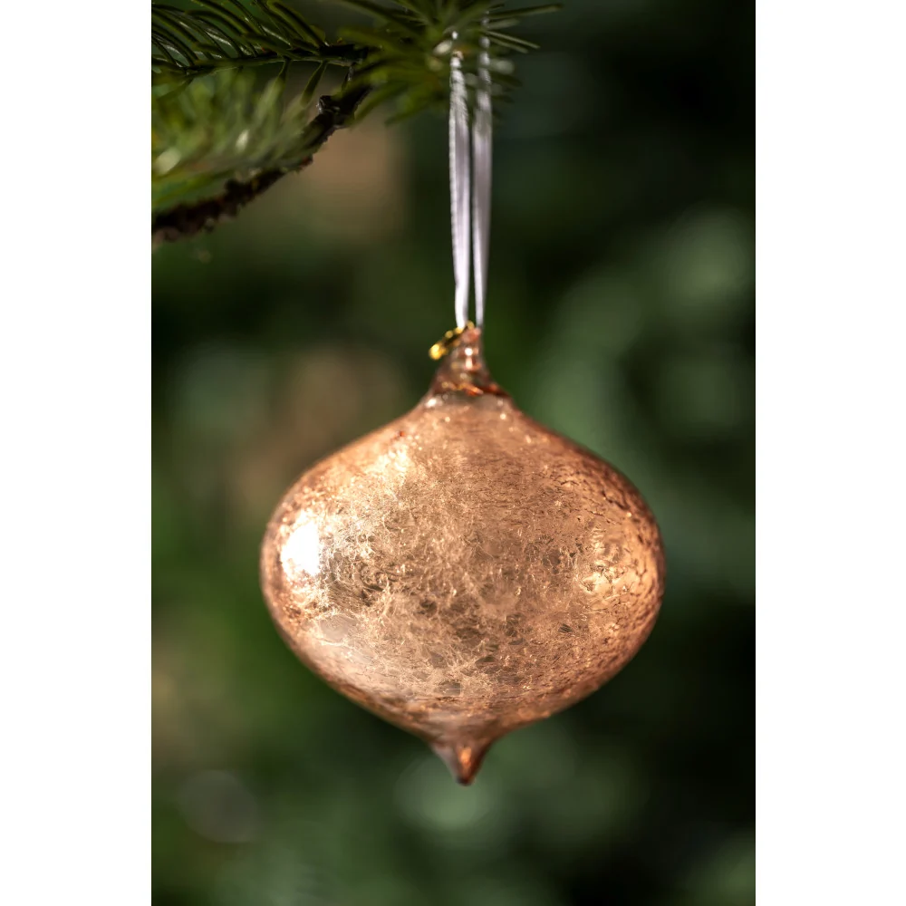 Weihnachtsbaumkugeln AUTENTICO 4er-Set 8 cm • LEONARDO