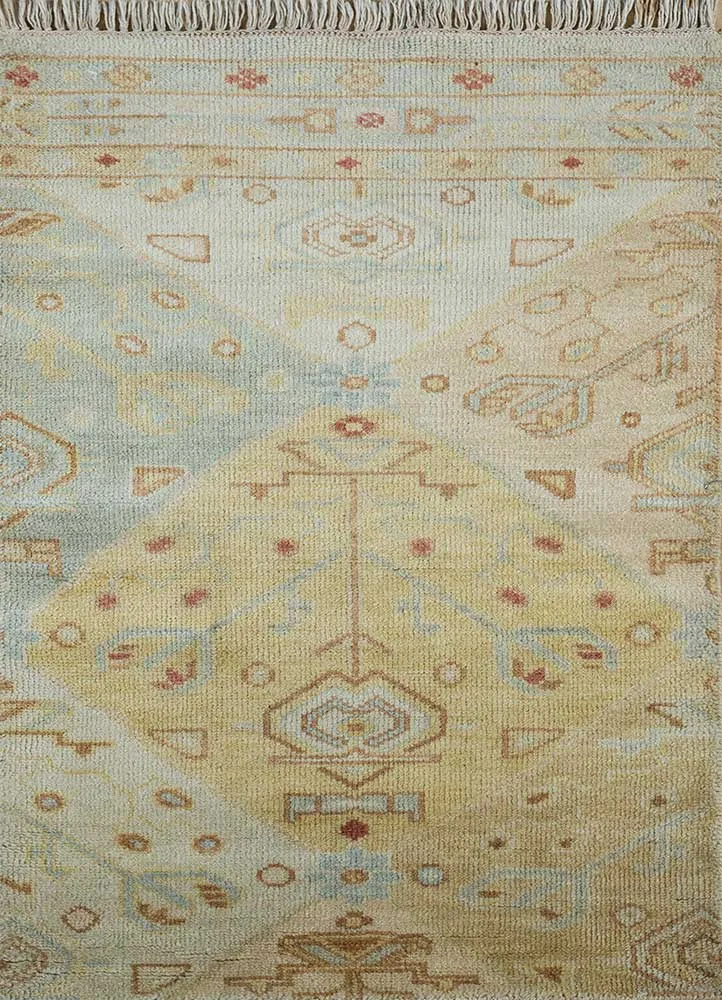 Wollteppich - 120 x 60 cm - gold