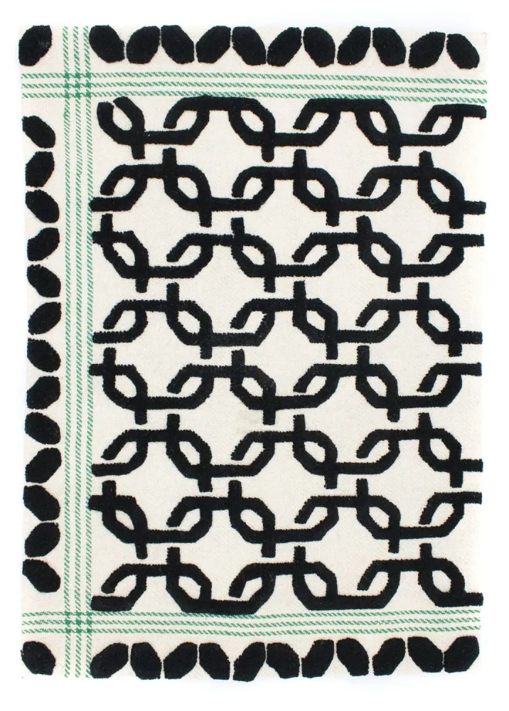 Wollteppich 132 x 95 cm Teppichbrücke