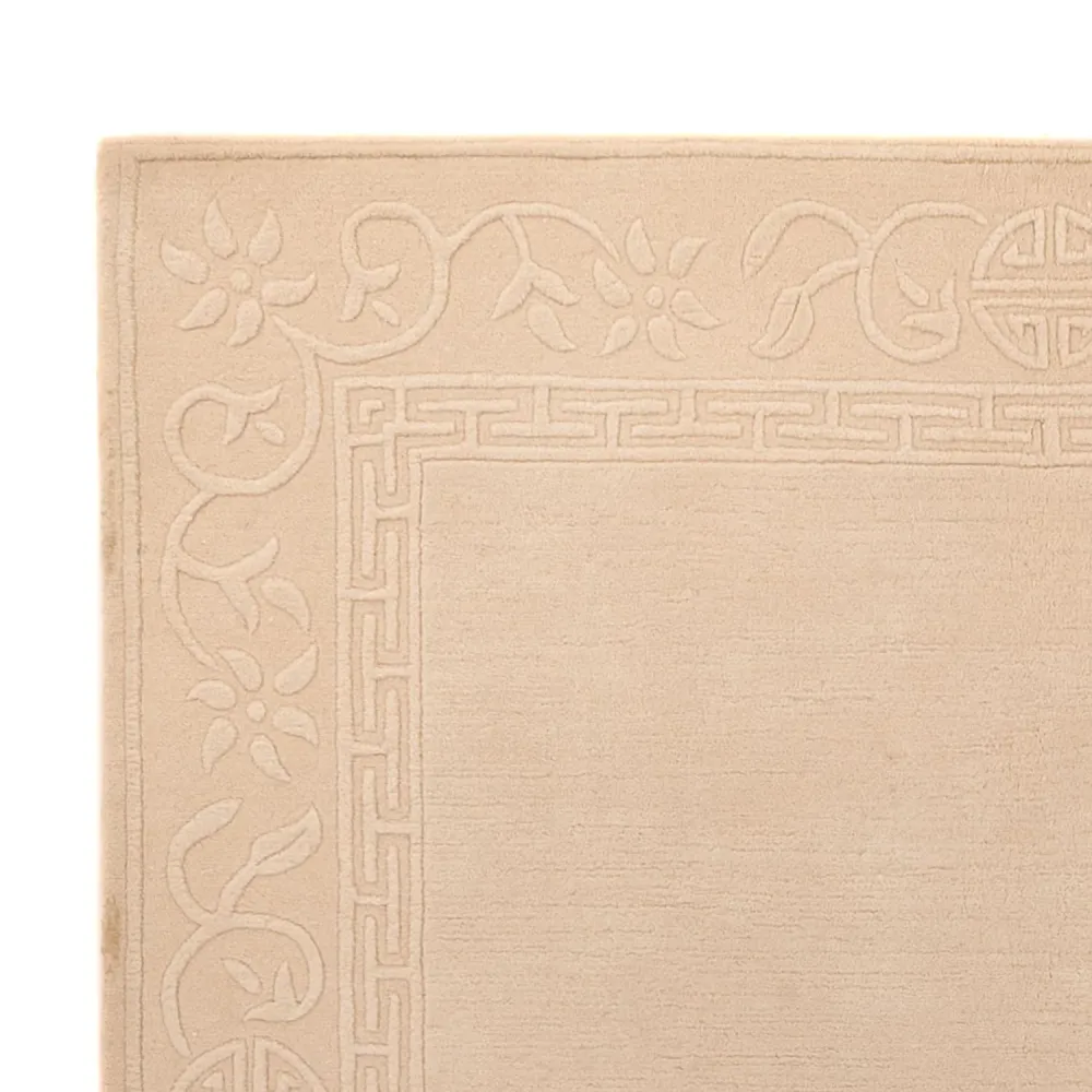 Wollteppich - 201 x 144 cm - beige