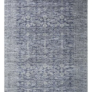 Wollteppich - 240 x 150 cm - blau