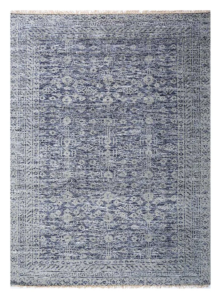 Wollteppich - 240 x 150 cm - blau