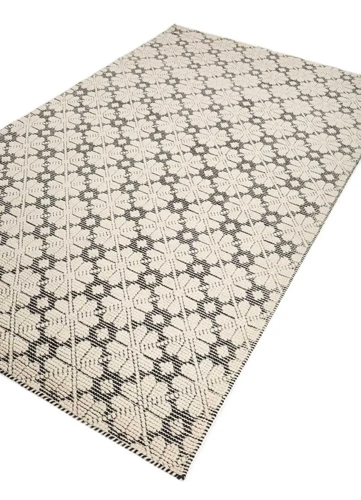 Wollteppich - 240 x 150 cm - creme
