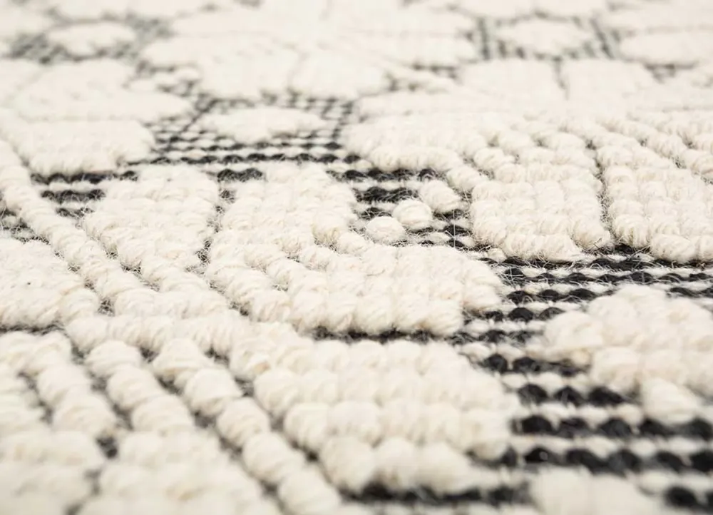 Wollteppich - 240 x 150 cm - creme