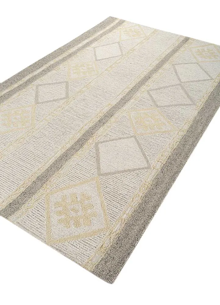 Wollteppich - 240 x 150 cm - creme