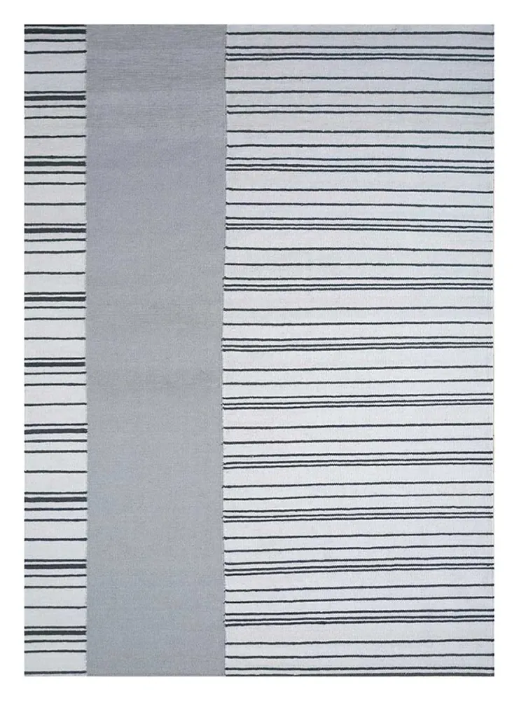 Wollteppich - 240 x 150 cm - hellgrau