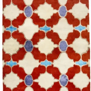 Wollteppich 243 x 153 cm Teppich Wohnzimmer