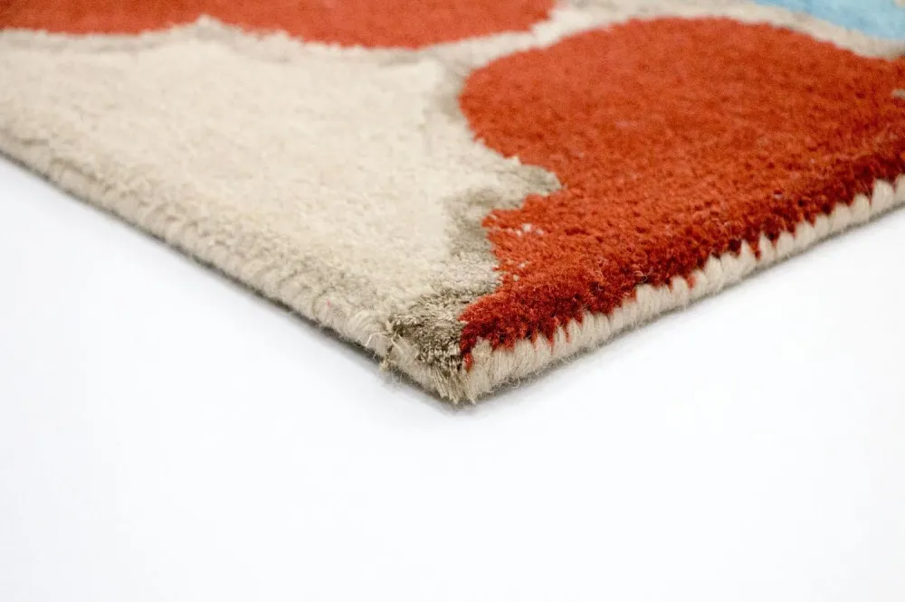 Wollteppich 243 x 153 cm Teppich Wohnzimmer