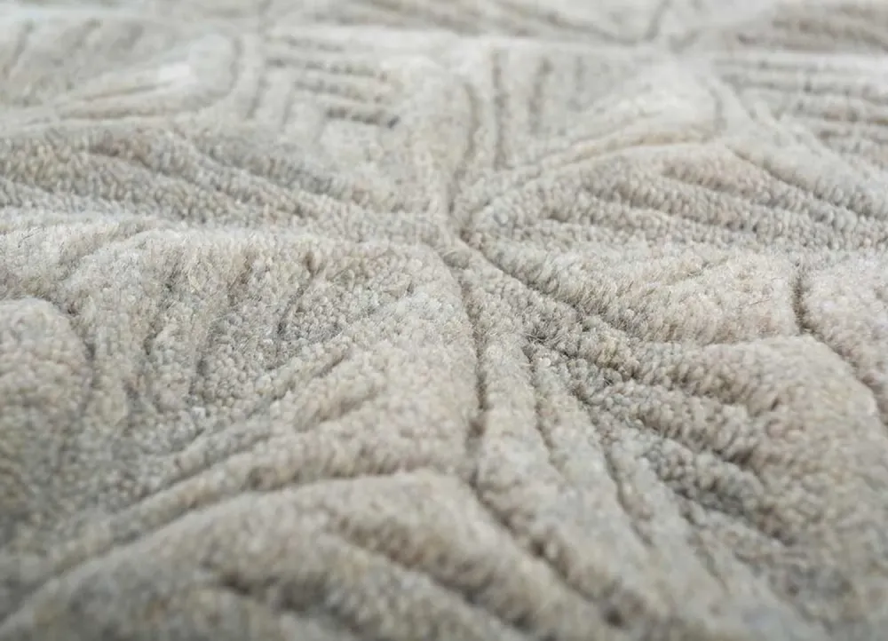 Wollteppich - 270 x 180 cm - beige