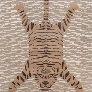Wollteppich - 270 x 180 cm - beige