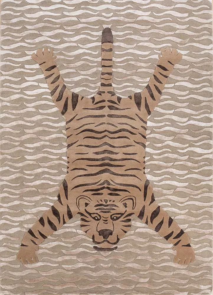 Wollteppich - 270 x 180 cm - beige