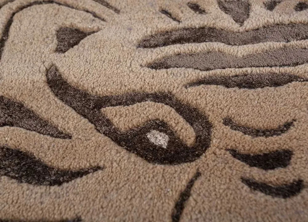 Wollteppich - 270 x 180 cm - beige
