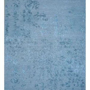 Wollteppich - 270 x 180 cm - blau