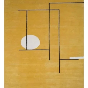 Wollteppich - 270 x 180 cm - gold