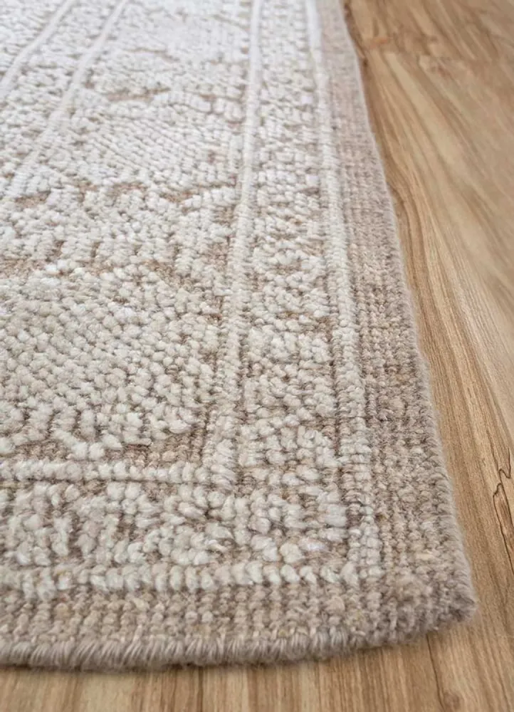 Wollteppich - 300 x 240 cm - beige