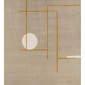 Wollteppich - 300 x 240 cm - dunkelbeige