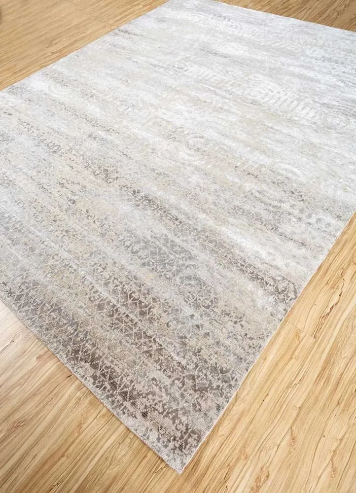 Wollteppich - 300 x 240 cm - grau