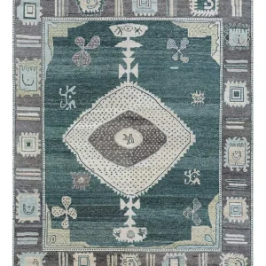 Wollteppich - 300 x 240 cm - grün