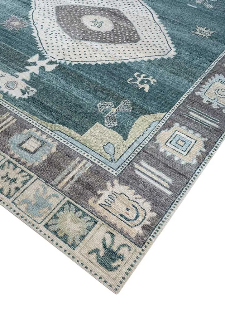 Wollteppich - 300 x 240 cm - grün