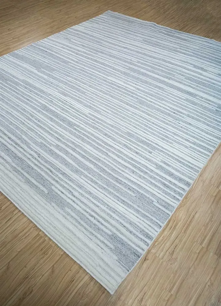 Wollteppich - 300 x 240 cm - hellgrau
