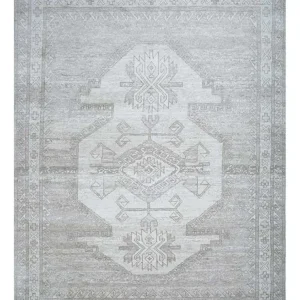 Wollteppich - 300 x 240 cm - hellgrau