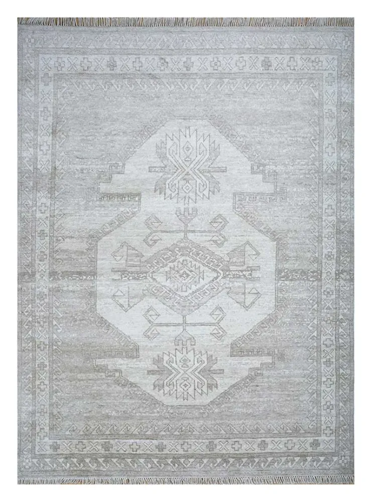 Wollteppich - 300 x 240 cm - hellgrau