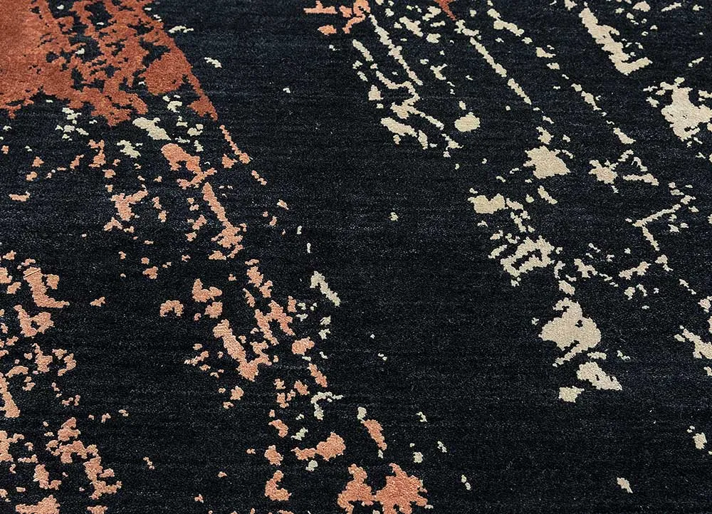 Wollteppich - 300 x 240 cm - schwarz