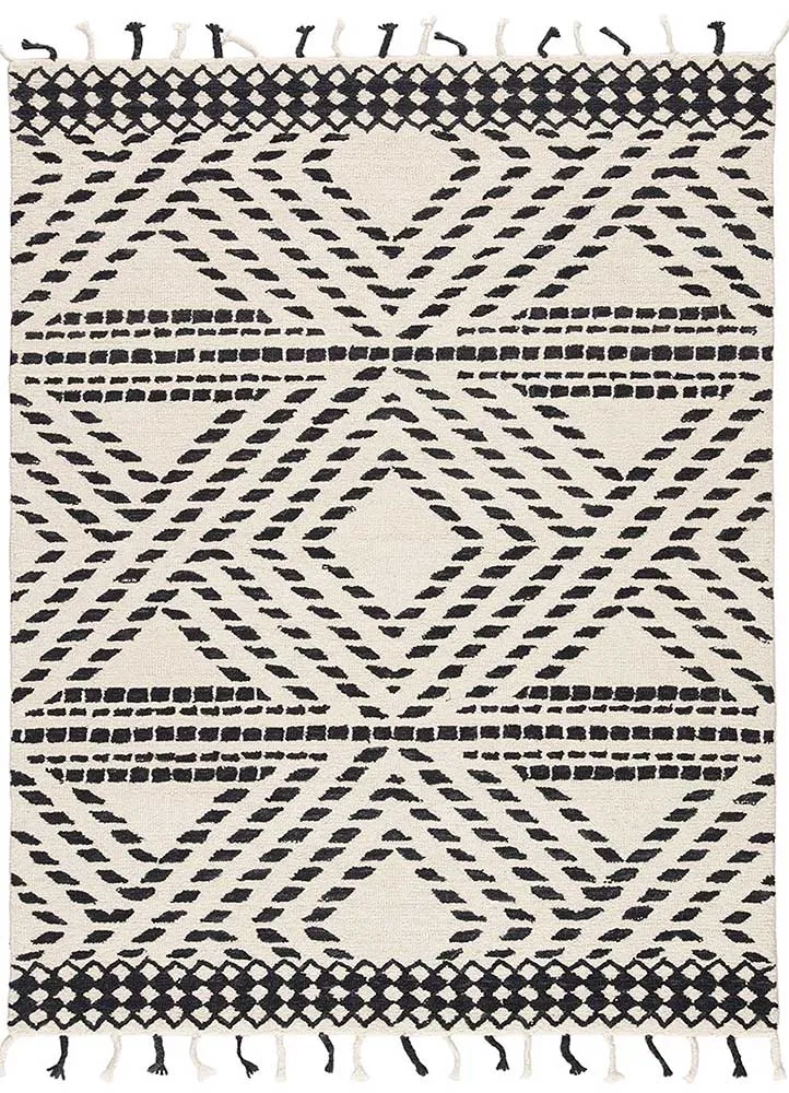 Wollteppich - 300 x 240 cm - schwarzgrün