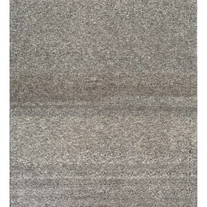 Wollteppich - 300 x 240 cm - silber