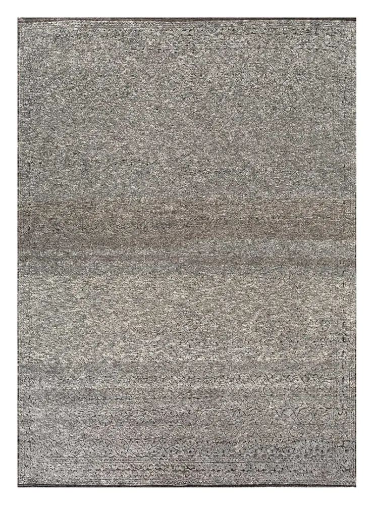 Wollteppich - 300 x 240 cm - silber